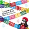 Day of The Dead Decor with 24 Pcs Monarch Butterfly 3 Artificial Marigold Flowers (Orange, Red, Green, Blue)